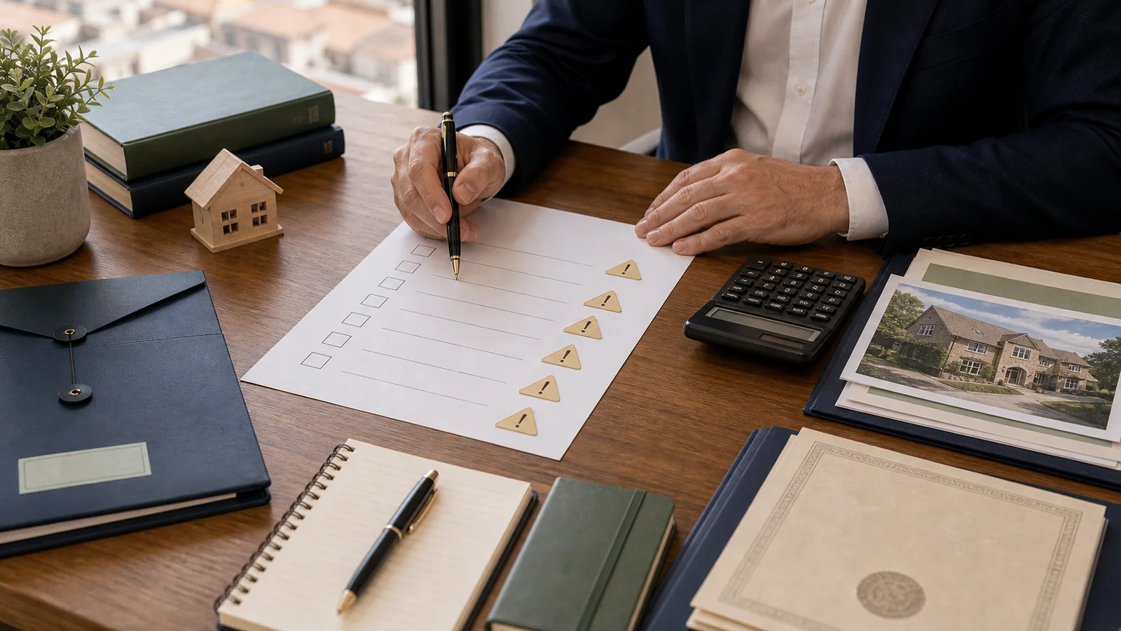 Checklist con errores al aceptar una herencia
